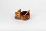 Olive Wood Sugar Bowl with Free Spoon
