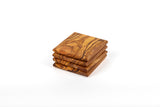 Olive Wood Coaster Set of 4