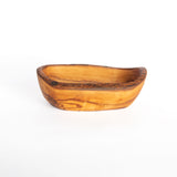 Rustic Olivewood Oval Bowl