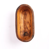 Rustic Olivewood Oval Bowl