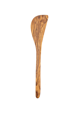 Long Handle Olive Wood Spatula handcrafted from Tunisian olive wood – Medolivewood