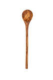 Long Round Handle Olive Wood Spoon handcrafted from Mediterranean olive wood – Medolivewood