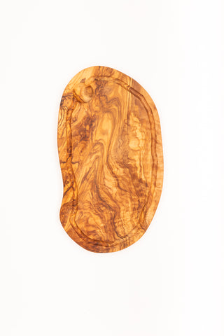 Medium Olive Wood Reversible Cutting and Charcuterie Board handcrafted from Mediterranean olive wood – Medolivewood