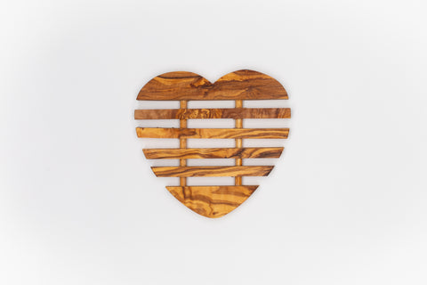 Olivewood Heart Trivet