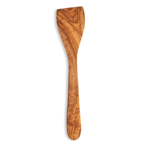 Olive Wood Long Handle Spatula handcrafted from a single piece of Tunisian Mediterranean olive wood – Medolivewood