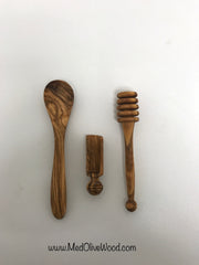 Olivewood Honey Dipper - Small Spoon & Scoop